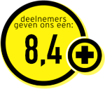 Deelnemers geven cijfer 8,4